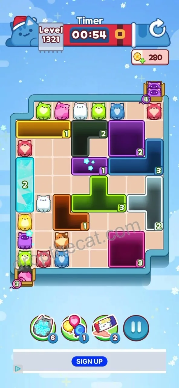 Drop The Cat Level 1321 step 2