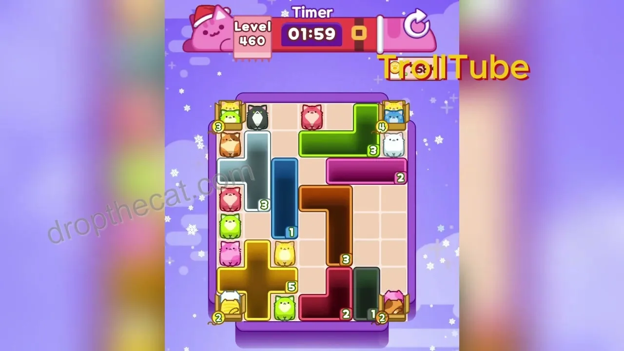 Drop The Cat Level 460 step 1