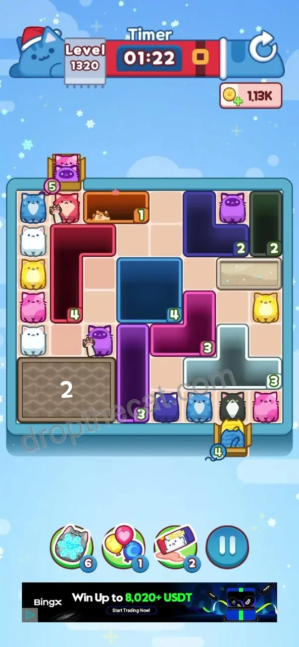 Drop The Cat Level 1320 step 1