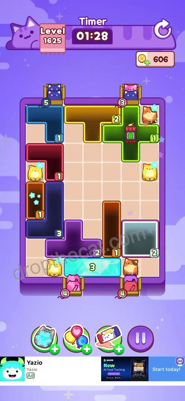 Drop The Cat Level 1625 step 1