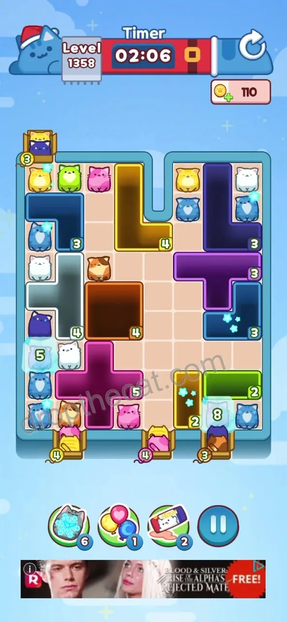 Drop The Cat Level 1358 step 1