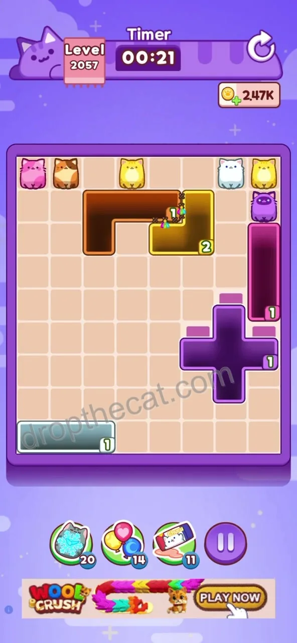 Drop The Cat Level 2057 step 3