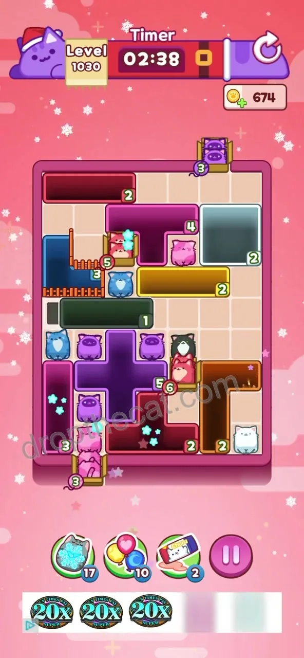 Drop The Cat Level 1030 step 1