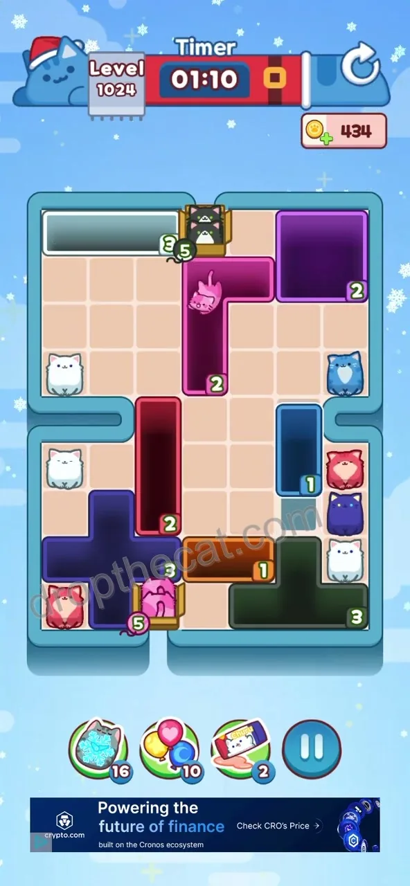 Drop The Cat Level 1024 step 2