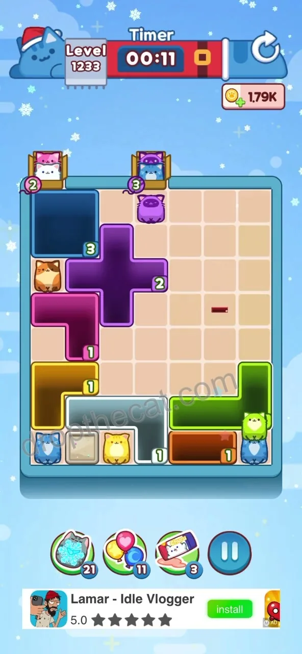 Drop The Cat Level 1233 step 3