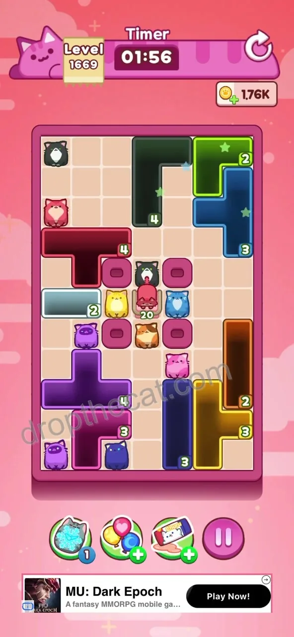 Drop The Cat Level 1669 step 1