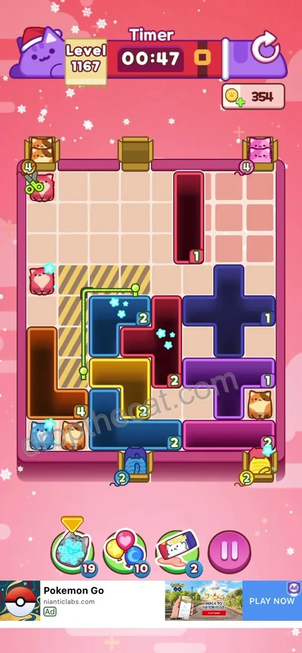 Drop The Cat Level 1167 step 3