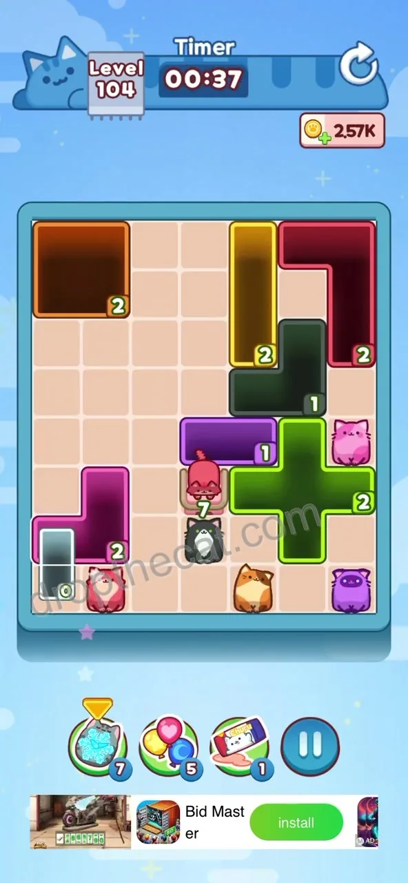 Drop The Cat Level 104 step 3