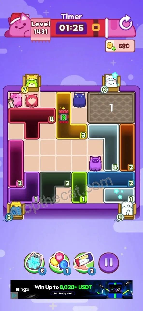 Drop The Cat Level 1431 step 2