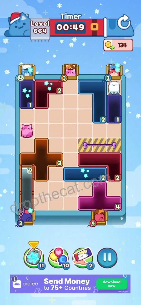 Drop The Cat Level 664 step 2