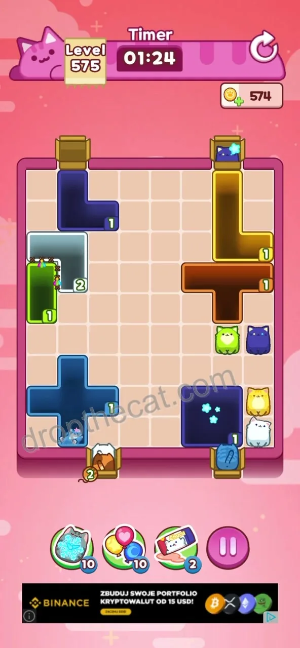 Drop The Cat Level 575 step 3
