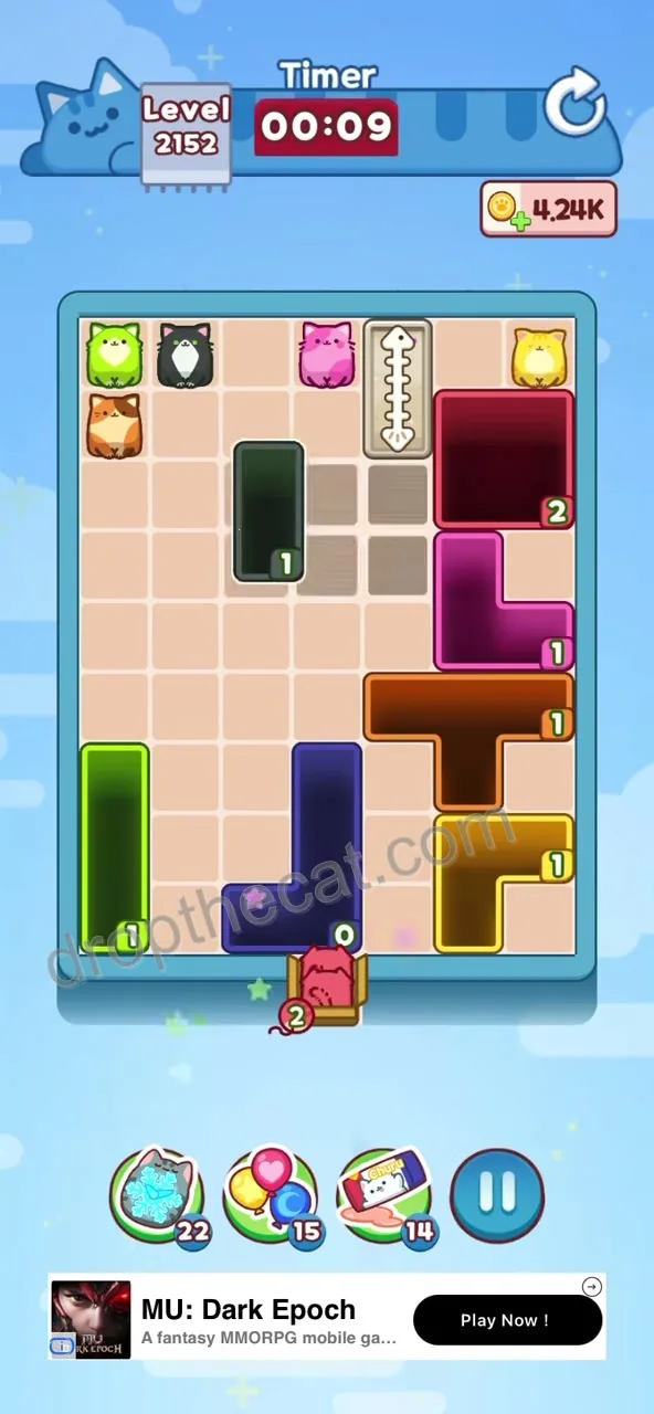 Drop The Cat Level 2152 step 4