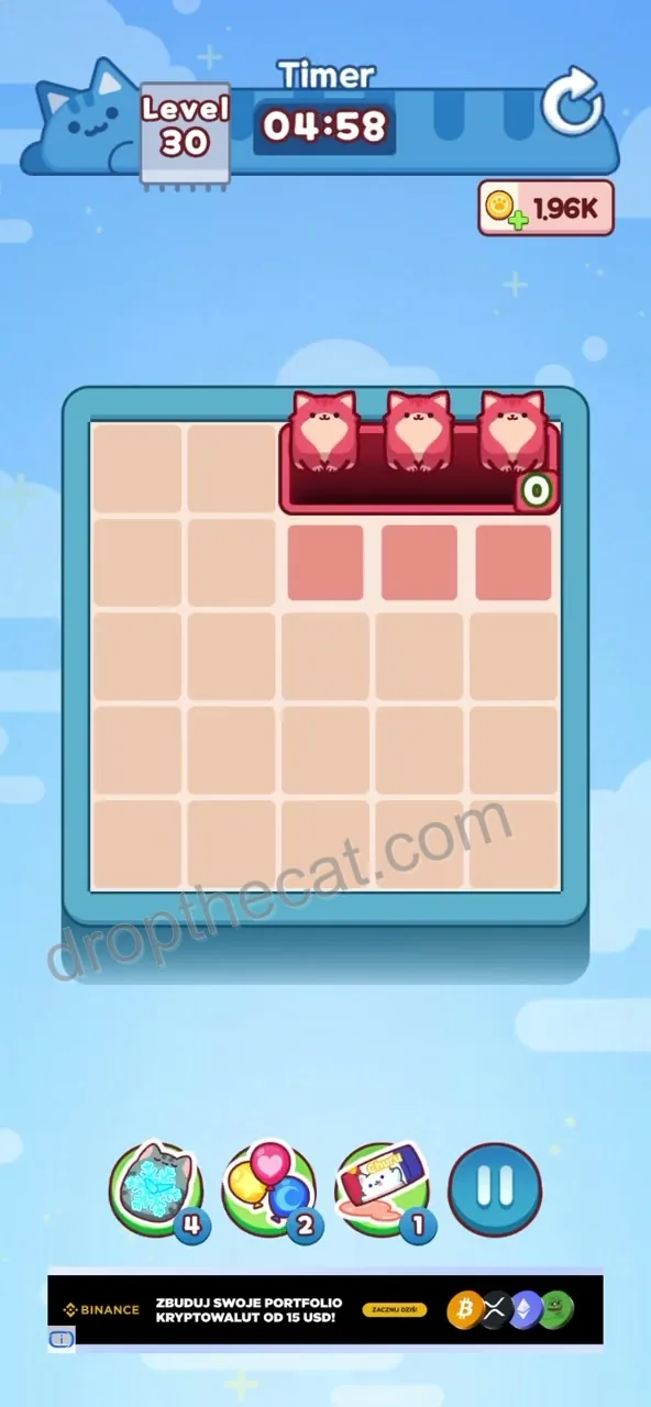 Drop The Cat Level 30 step 2