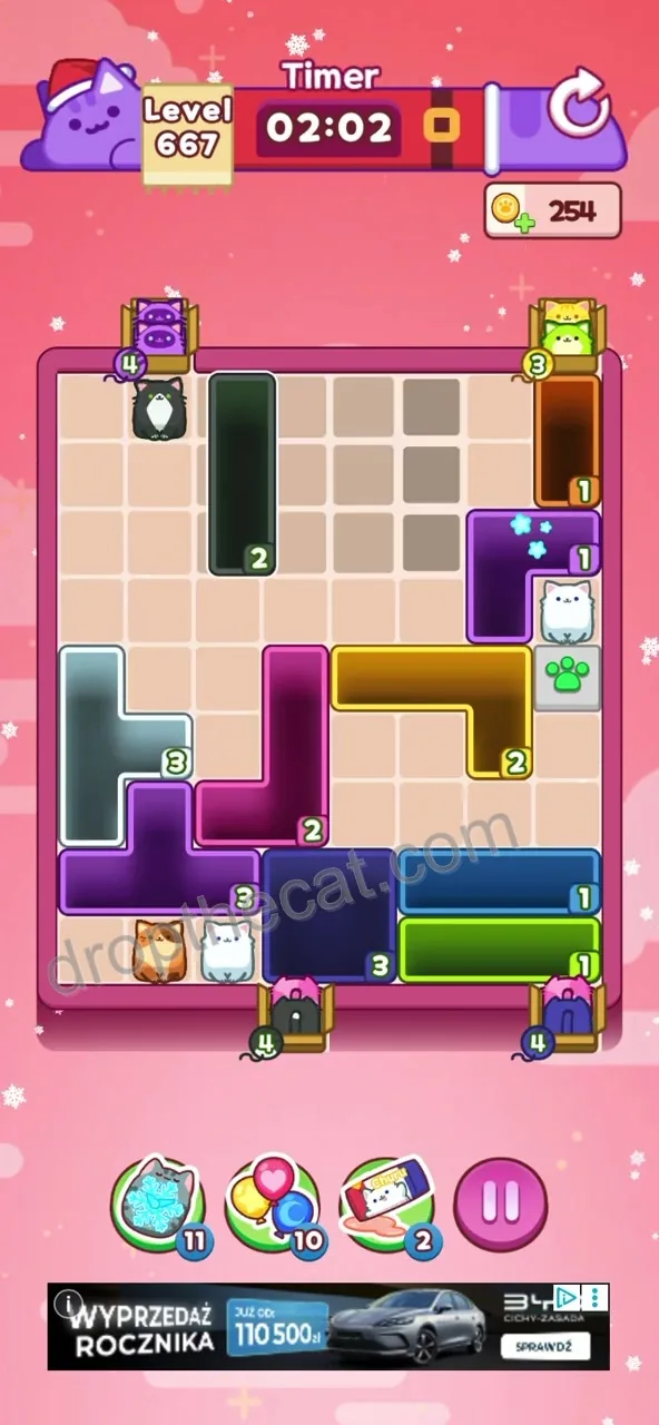 Drop The Cat Level 667 step 3
