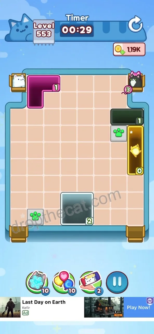 Drop The Cat Level 553 step 3