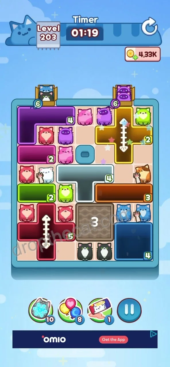 Drop The Cat Level 203