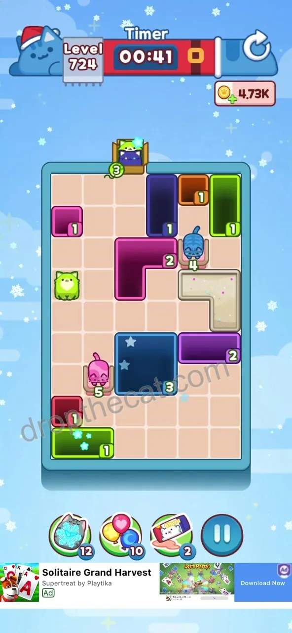 Drop The Cat Level 724 step 3