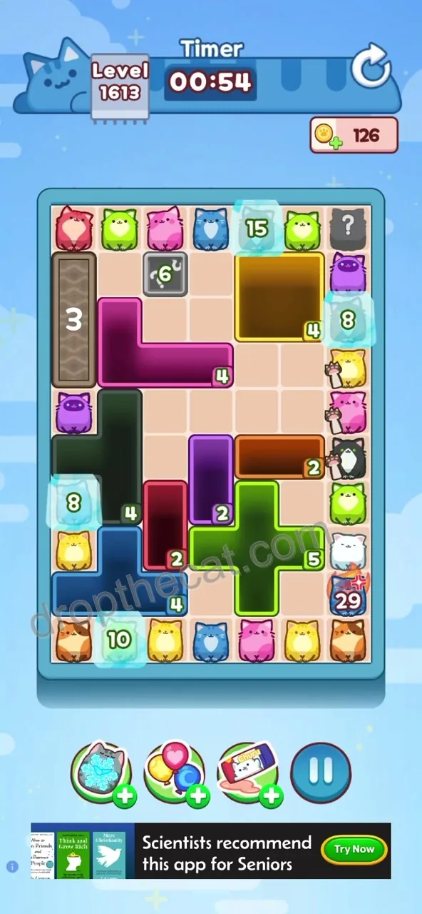 Drop The Cat Level 1613