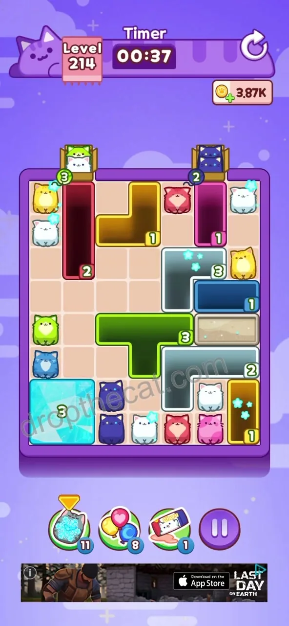 Drop The Cat Level 214 step 3