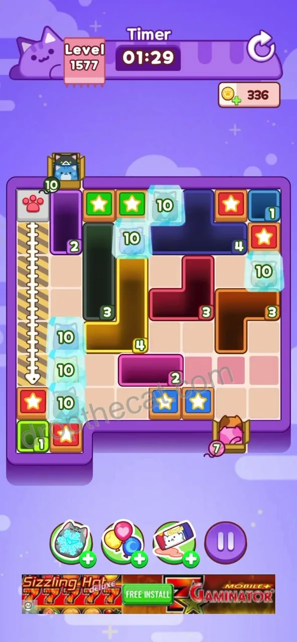 Drop The Cat Level 1577 step 1