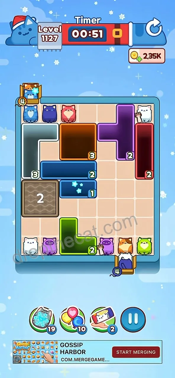 Drop The Cat Level 1127 step 2