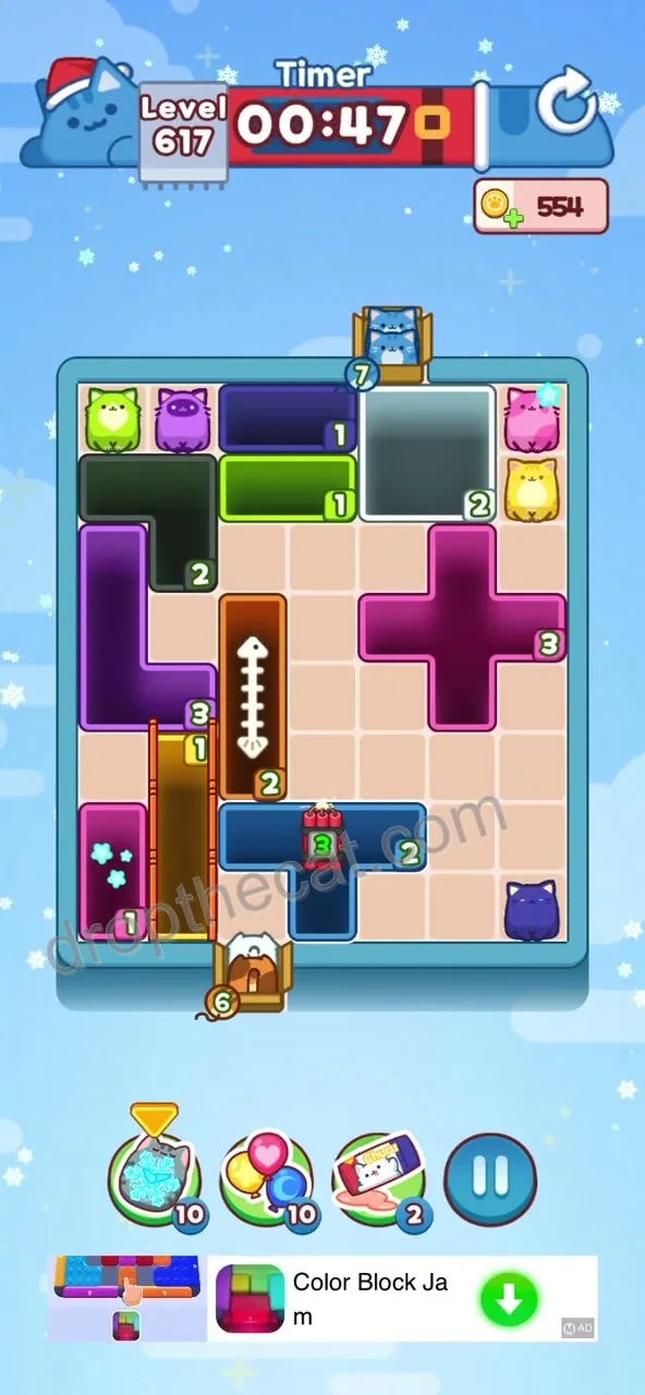 Drop The Cat Level 617 step 2