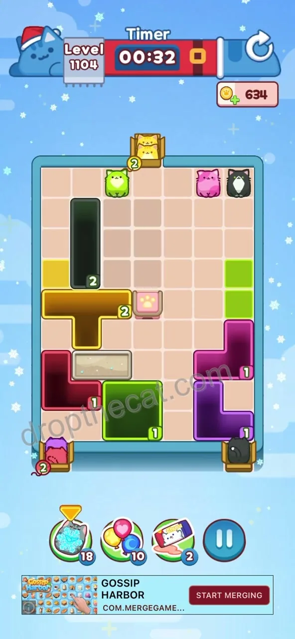Drop The Cat Level 1104 step 3