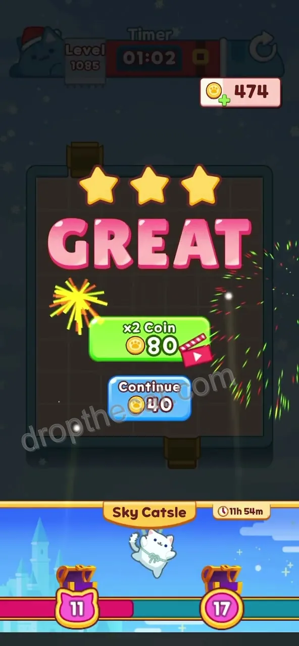 Drop The Cat Level 1085 step 4