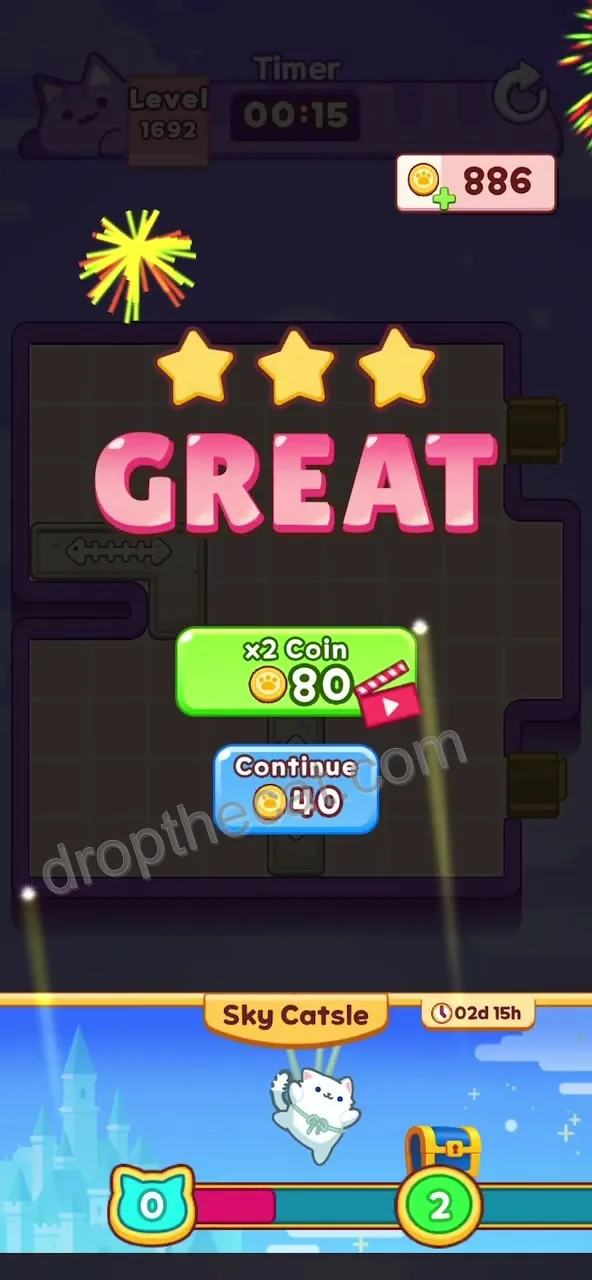 Drop The Cat Level 1692 step 4