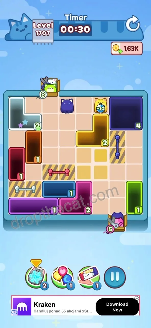 Drop The Cat Level 1707 step 3