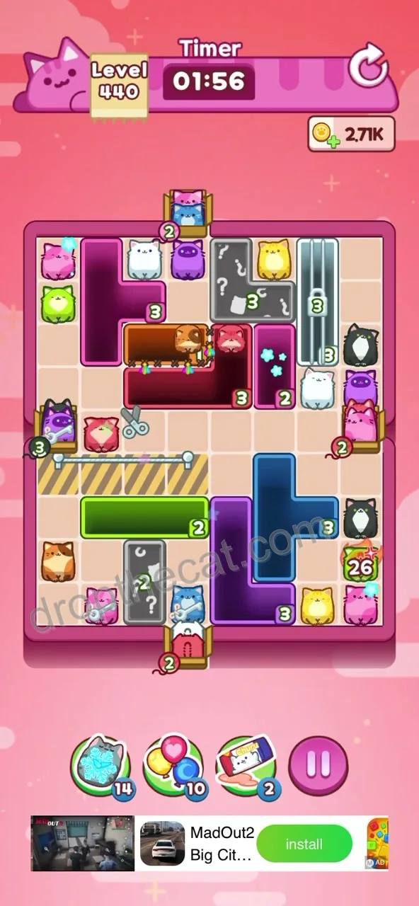 Drop The Cat Level 440 step 1