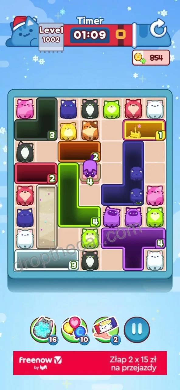 Drop The Cat Level 1002