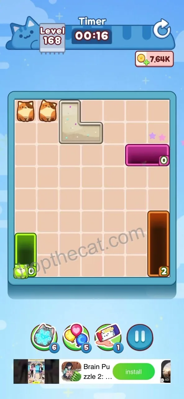 Drop The Cat Level 168 step 4