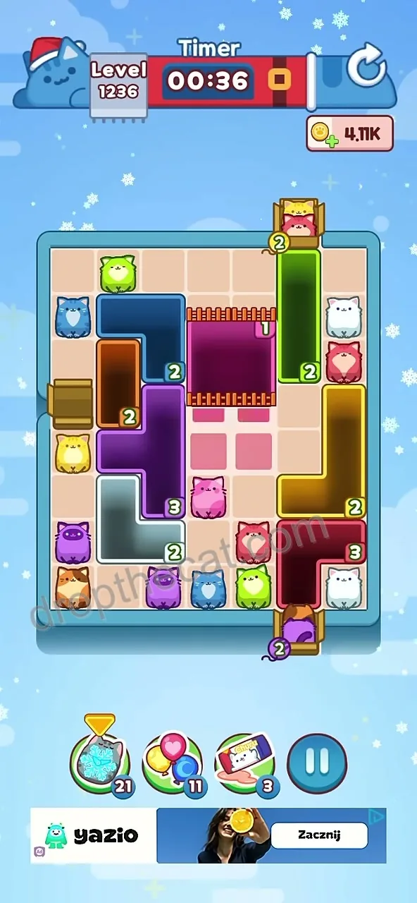 Drop The Cat Level 1236 step 2