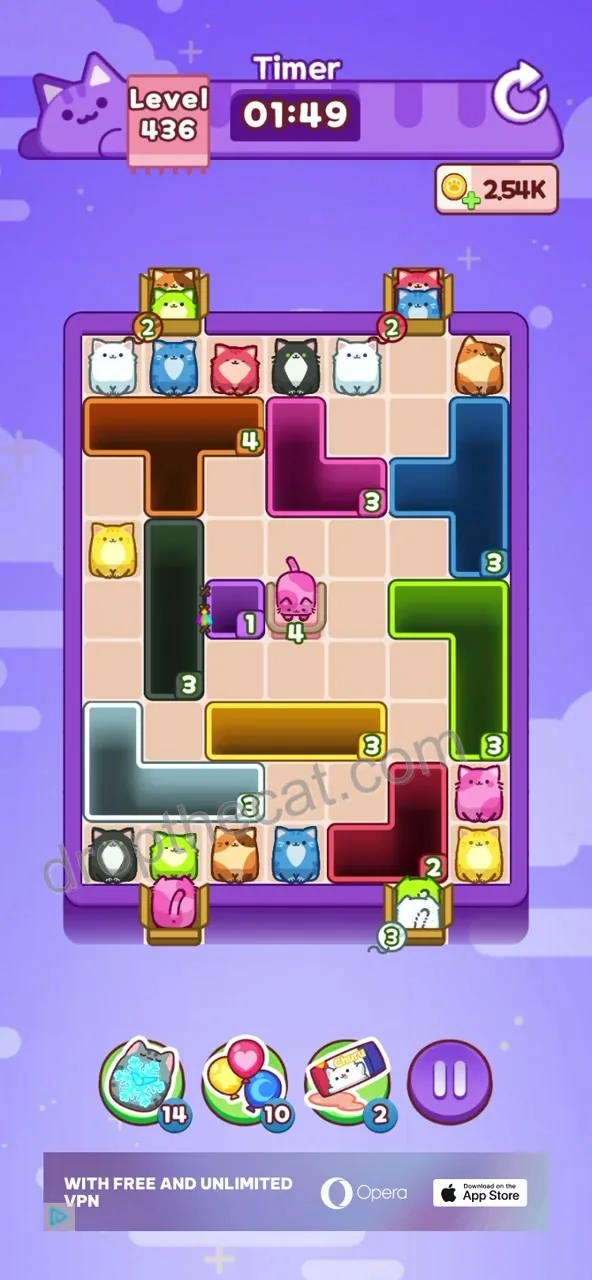 Drop The Cat Level 436 step 1