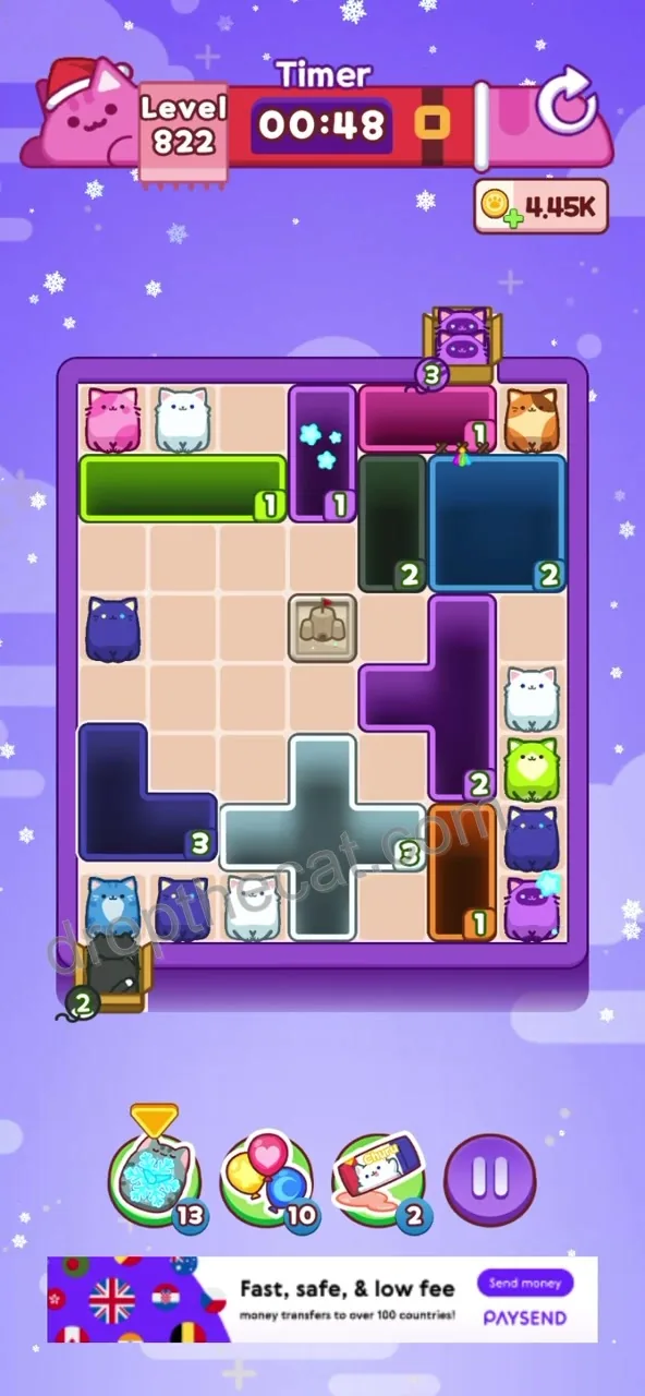 Drop The Cat Level 822 step 2