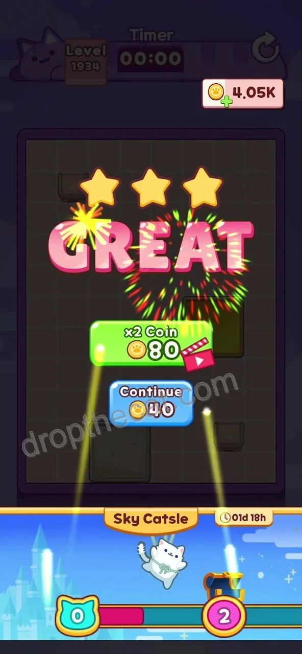 Drop The Cat Level 1934 step 4