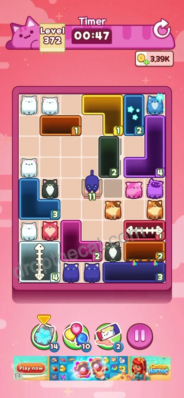 Drop The Cat Level 372 step 2