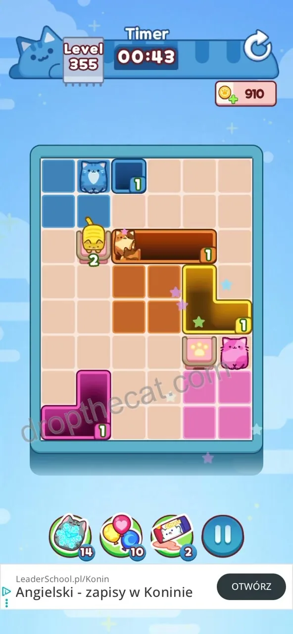 Drop The Cat Level 355 step 3