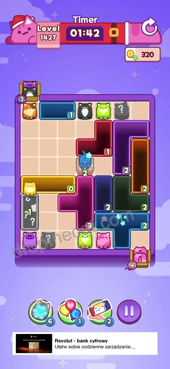 Drop The Cat Level 1427 step 2