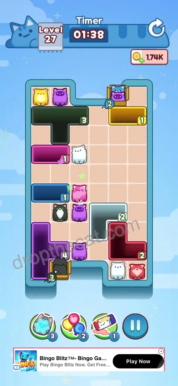 Drop The Cat Level 27 step 3
