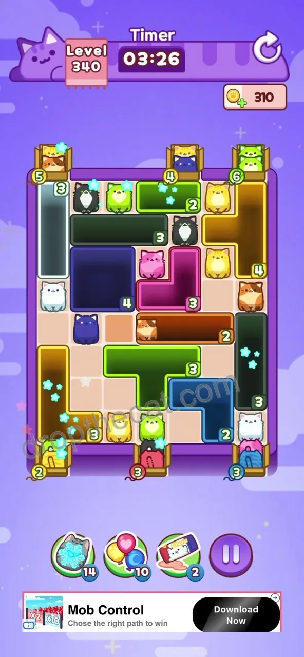 Drop The Cat Level 340 step 1