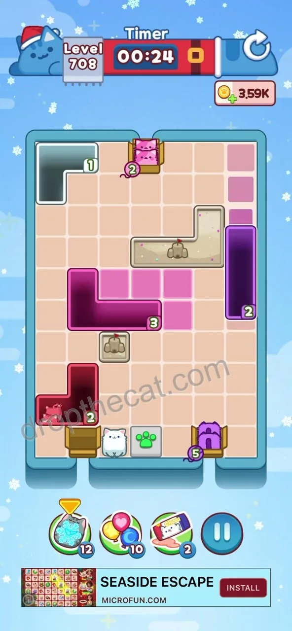 Drop The Cat Level 708 step 3