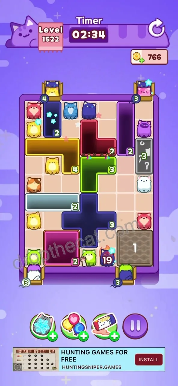 Drop The Cat Level 1522 step 1