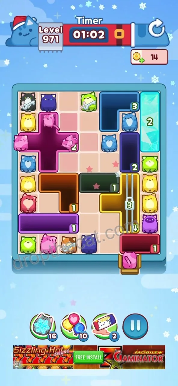 Drop The Cat Level 971 step 2