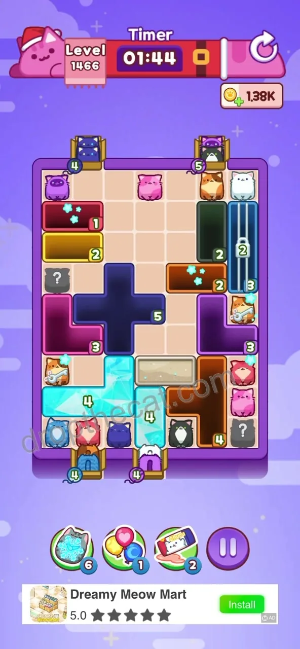 Drop The Cat Level 1466 step 2