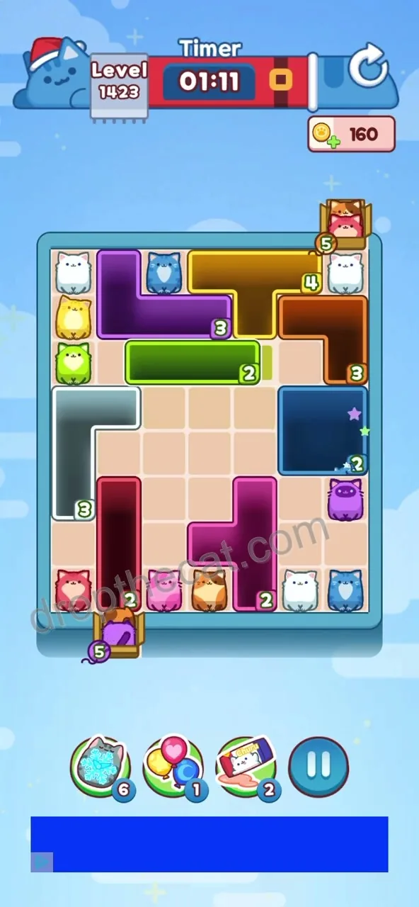 Drop The Cat Level 1423 step 1