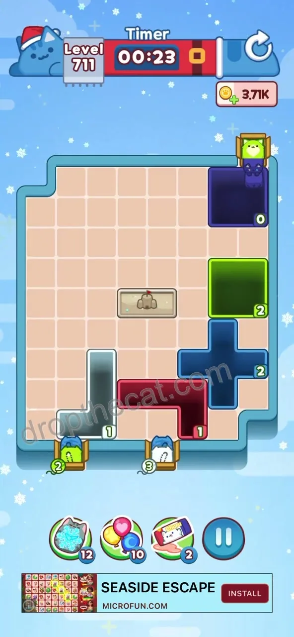 Drop The Cat Level 711 step 3