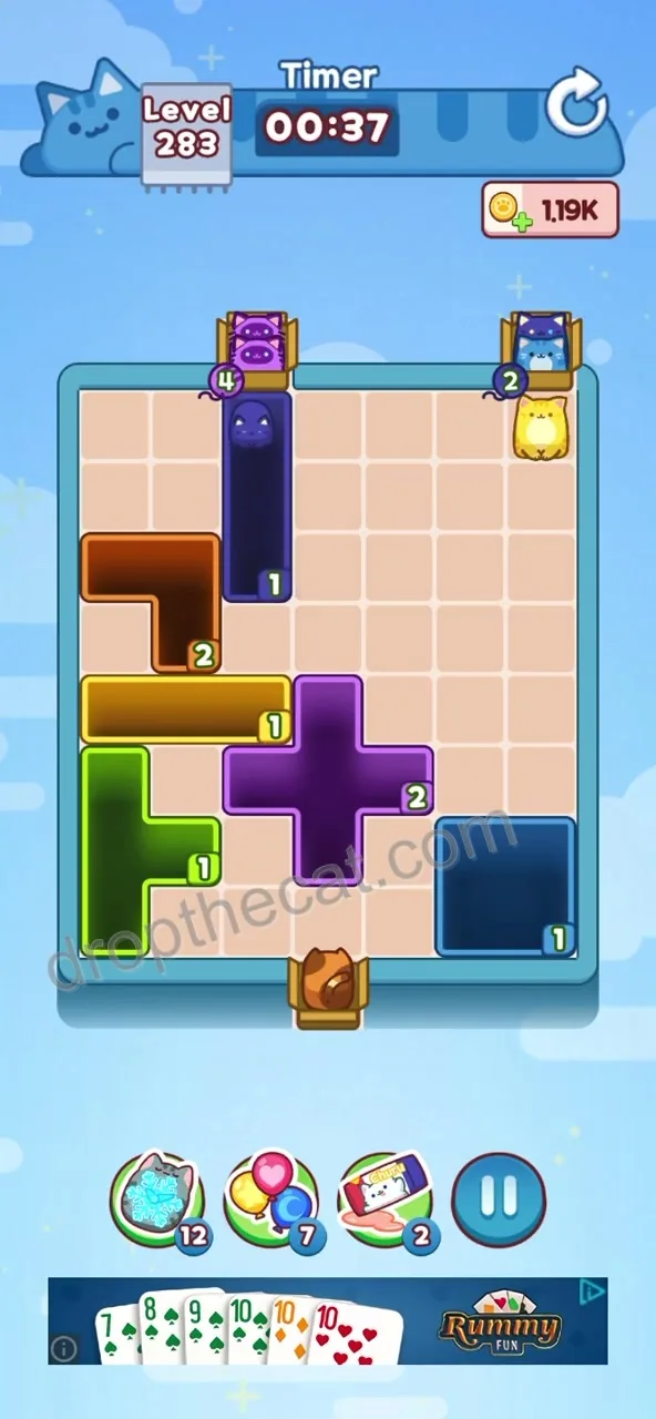 Drop The Cat Level 283 step 3