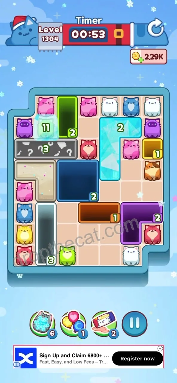 Drop The Cat Level 1304 step 1